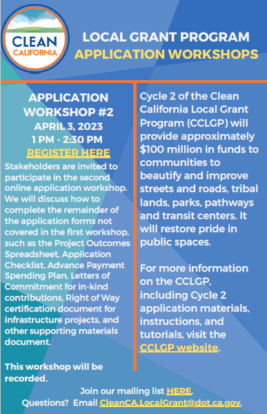 Clean California Local Grant Program Cycle 2 – Local Assistance Blog