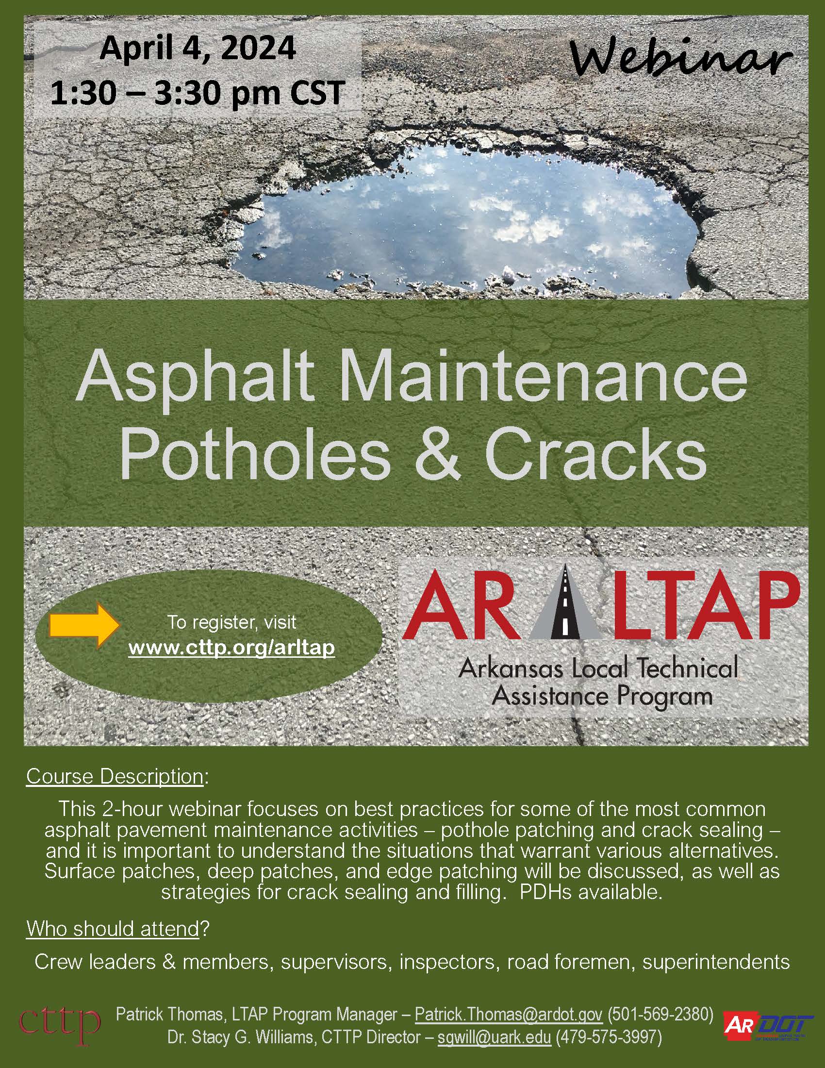 Asphalt Maintenance Webinars – Local Assistance Blog